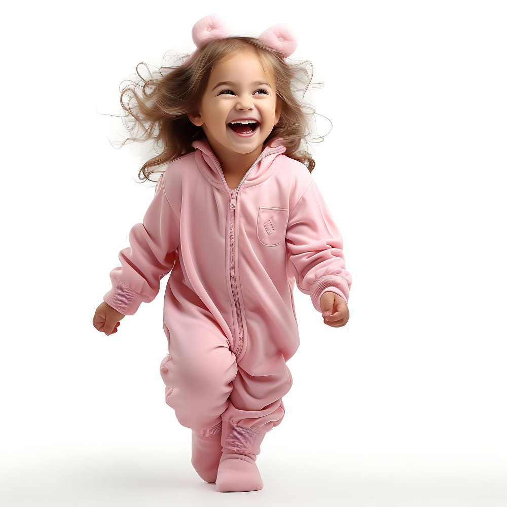 Baby girl long sleeve thermal jumpsuit