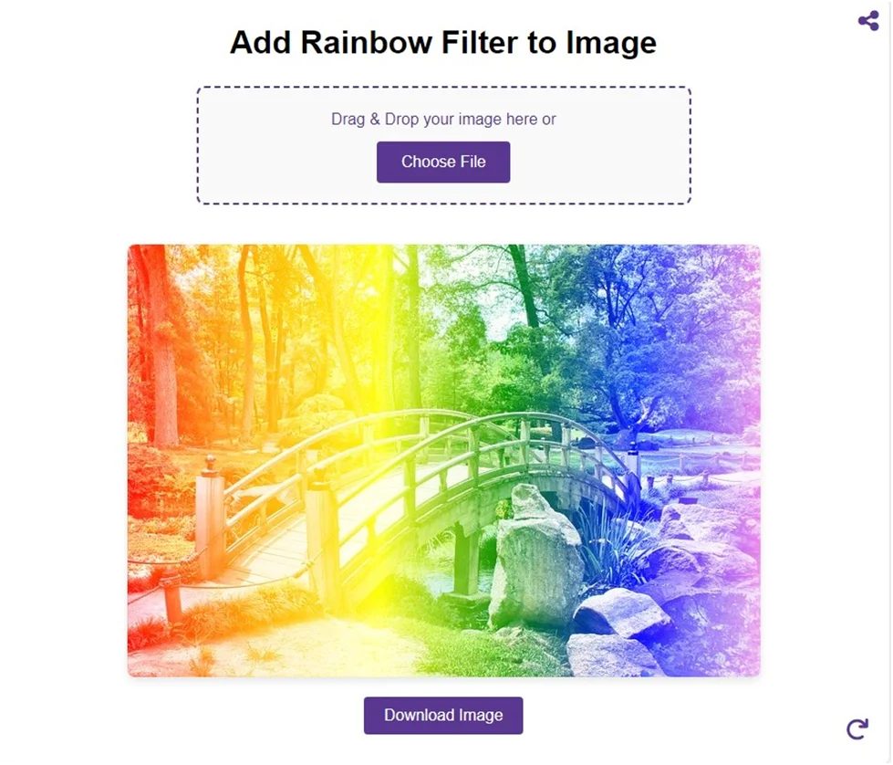 Apply Rainbow Filter to Image Online - Free Tool