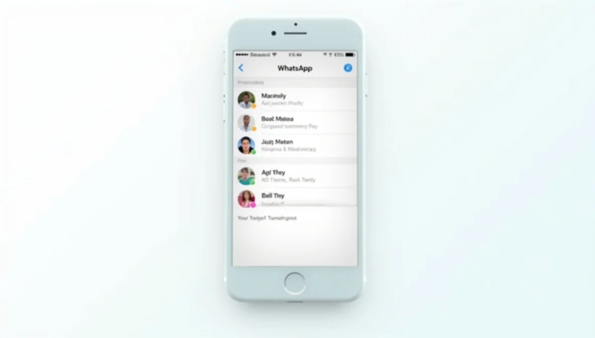 send broadcast message on WhatsApp iPhone