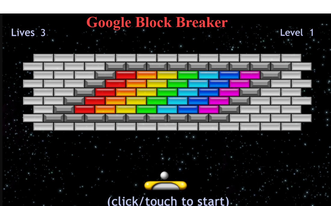 Google Block Breaker