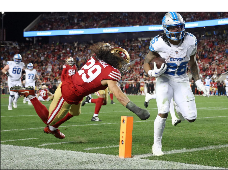 Detroit Lions vs 49ers Match Player Stats