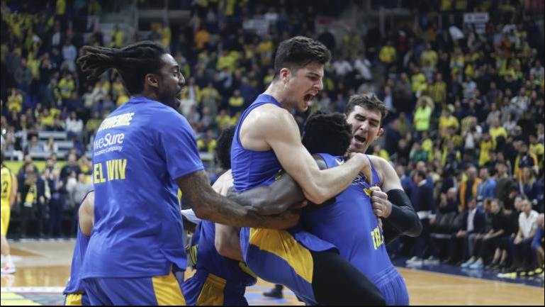 maccabi tel aviv b.c. vs paris basketball match player stats