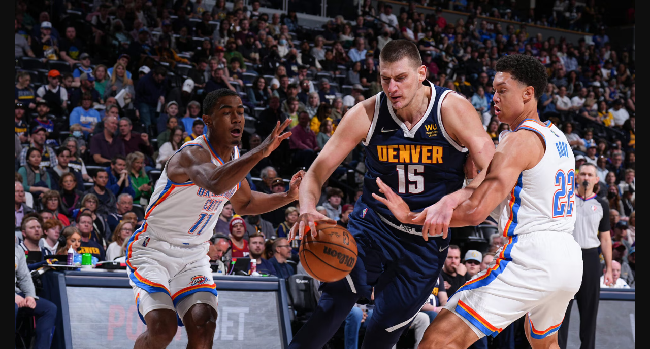 denver nuggets vs okc thunder match player stats