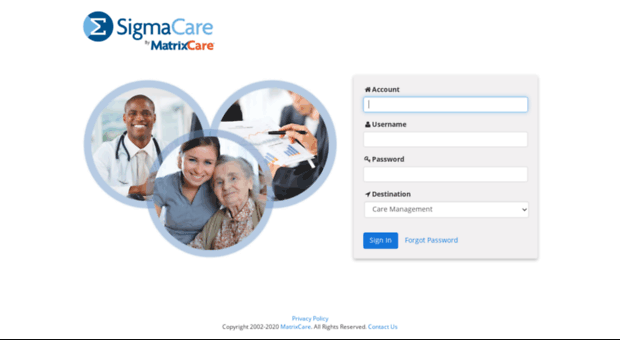 Sigmacare Login