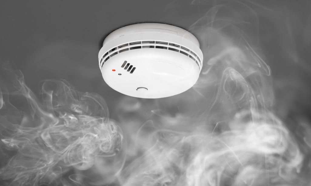 smoke detector beeping