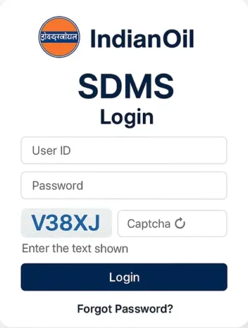 sdms px indianoil in login