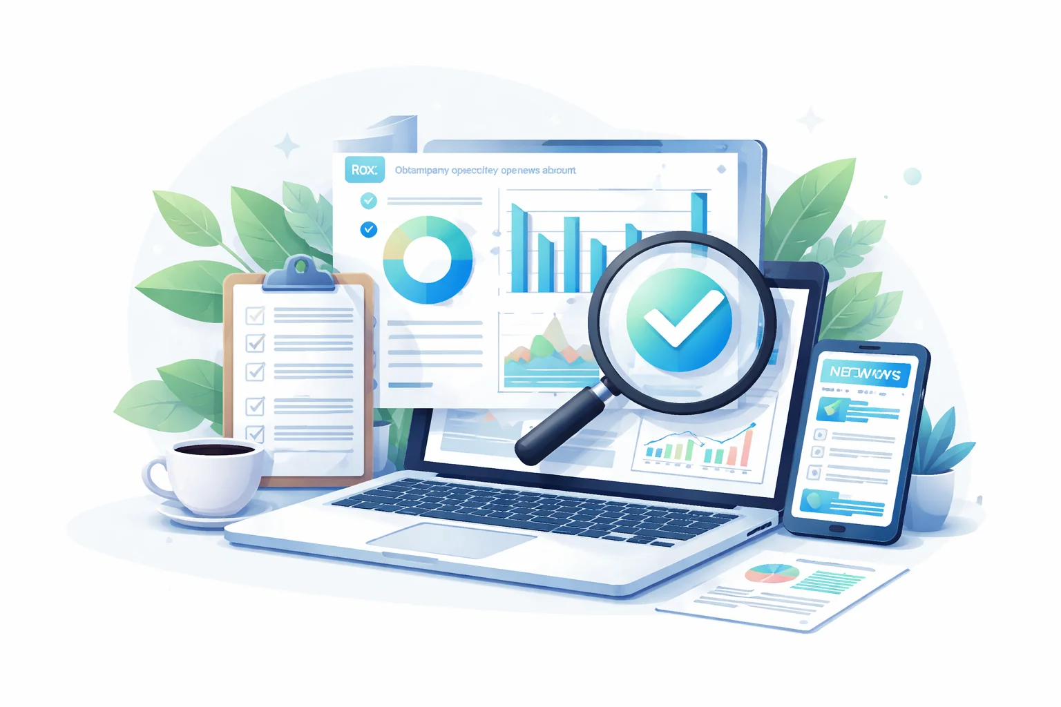 get any company objectives or news of rox.com